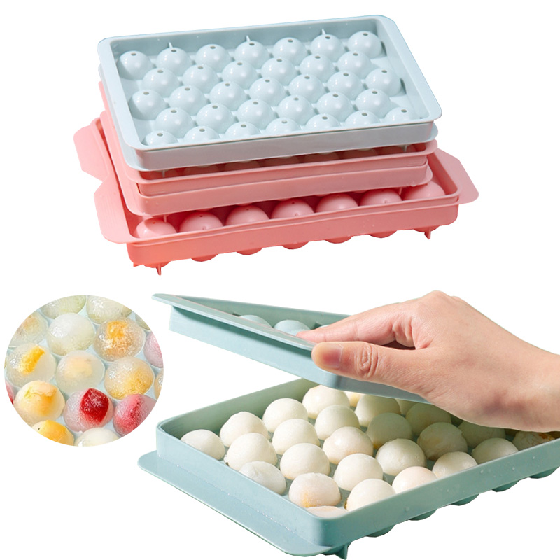 Home Cooking Recipes - ラウンドアイスキューブトレイクリエイティブホッケーボールメーカーラウンドウイスキー球型シリコーン DIY 型ホームキッチンツール