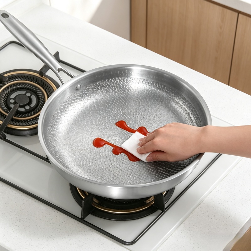 26/28/30cmの純チタン製、無塗装のフライパン。魚の鱗 - Home Cooking Cookbook のレビューと価格