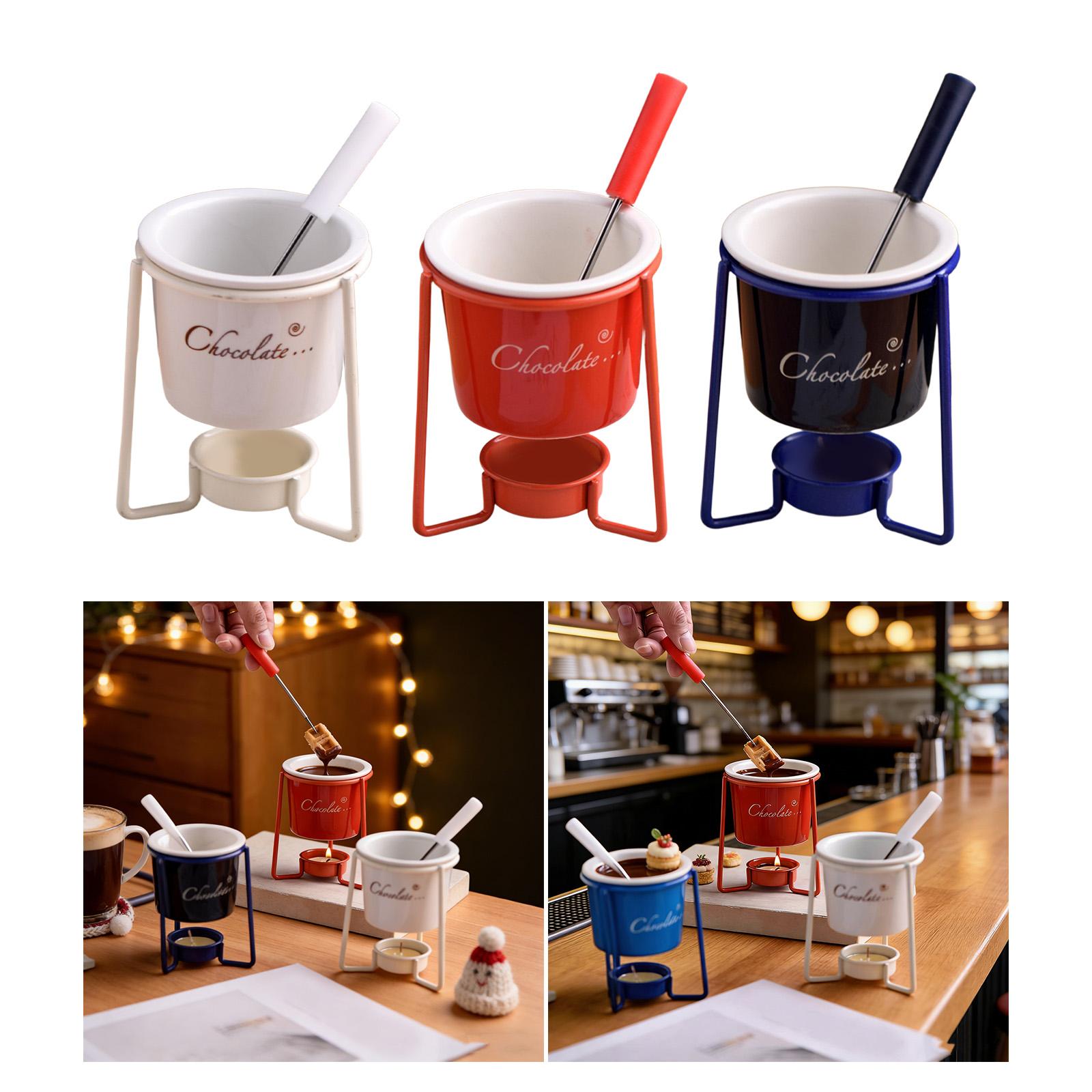 ティーライト式磁器製メルティングポット フォンデュキット チ - Home Cooking Heater のレビューと価格