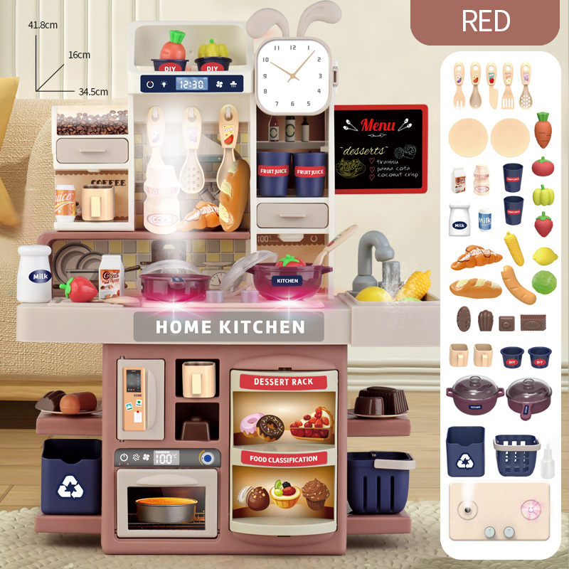 子供のための大きなサイズのキッチンおもちゃ、プレイホームキッ - Home Cooking Cookbook のレビューと価格